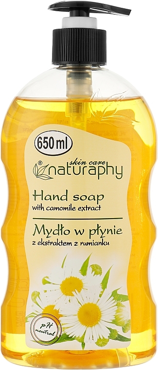 Mydło w płynie z ekstraktem z rumianku - Naturaphy Hand Soap — Zdjęcie N1