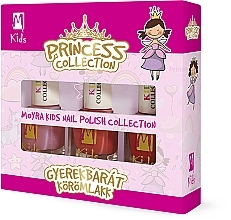 Zestaw lakierów do paznokci - Moyra Kids Effect Nail Polish Princess Collection (3x7ml) — Zdjęcie N1