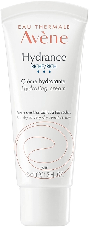 Nawilżający krem do skóry delikatnej, suchej i bardzo suchej - Avène Hydrance Rich Hydrating Cream