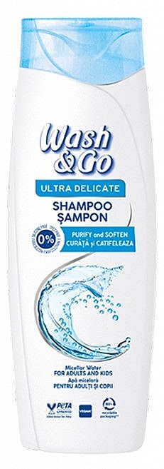 Szampon micelarny do wszystkich rodzajów włosów - Wash&Go Ultra Delicate Shampoo With Micellar Water — Zdjęcie N2