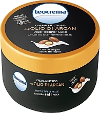 Krem do twarzy, ciała i dłoni z olejkiem arganowym - Leocrema Multipurpose Cream Argan Oil  — Zdjęcie N2