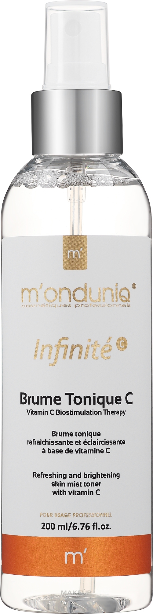 Odświeżająca mgiełka do twarzy z witaminą C - M'onduniq Infinite Mist Toner With Vitamin C — Zdjęcie 200 ml