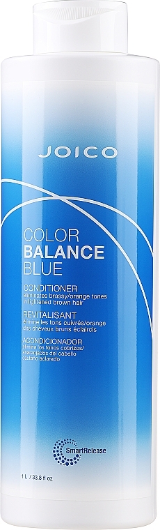 Odżywka do włosów w odcieniach jasnego brązu neutralizująca żółte tony - Joico Color Balance Blue Conditioner — Zdjęcie N4