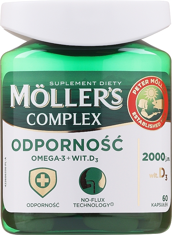 Suplement diety Complex Omega-3 + D3 - Mollers — Zdjęcie N1