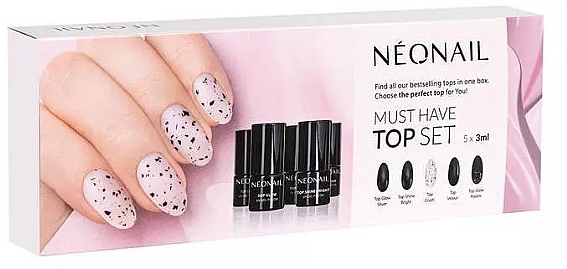 WYPRZEDAŻ Zestaw do makijażu - NeoNail Professional Zestaw Must Have Top Set (nail/top/5*3ml) * — Zdjęcie N1