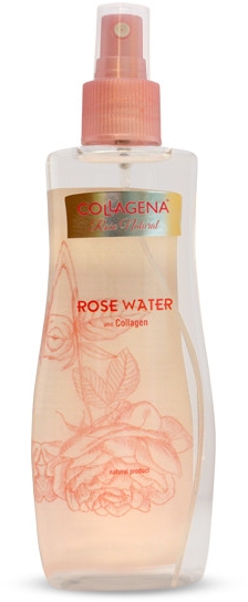 Spray do twarzy z kolagenem i wodą różaną - Collagena Rose Natural Rose Water — Zdjęcie N1