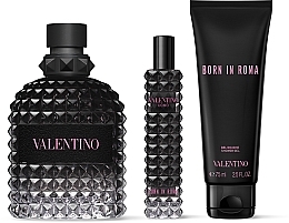 Valentino Uomo Born In Roma - Zestaw (edt/100ml + edt/15ml + sh/gel/75ml) — Zdjęcie N2