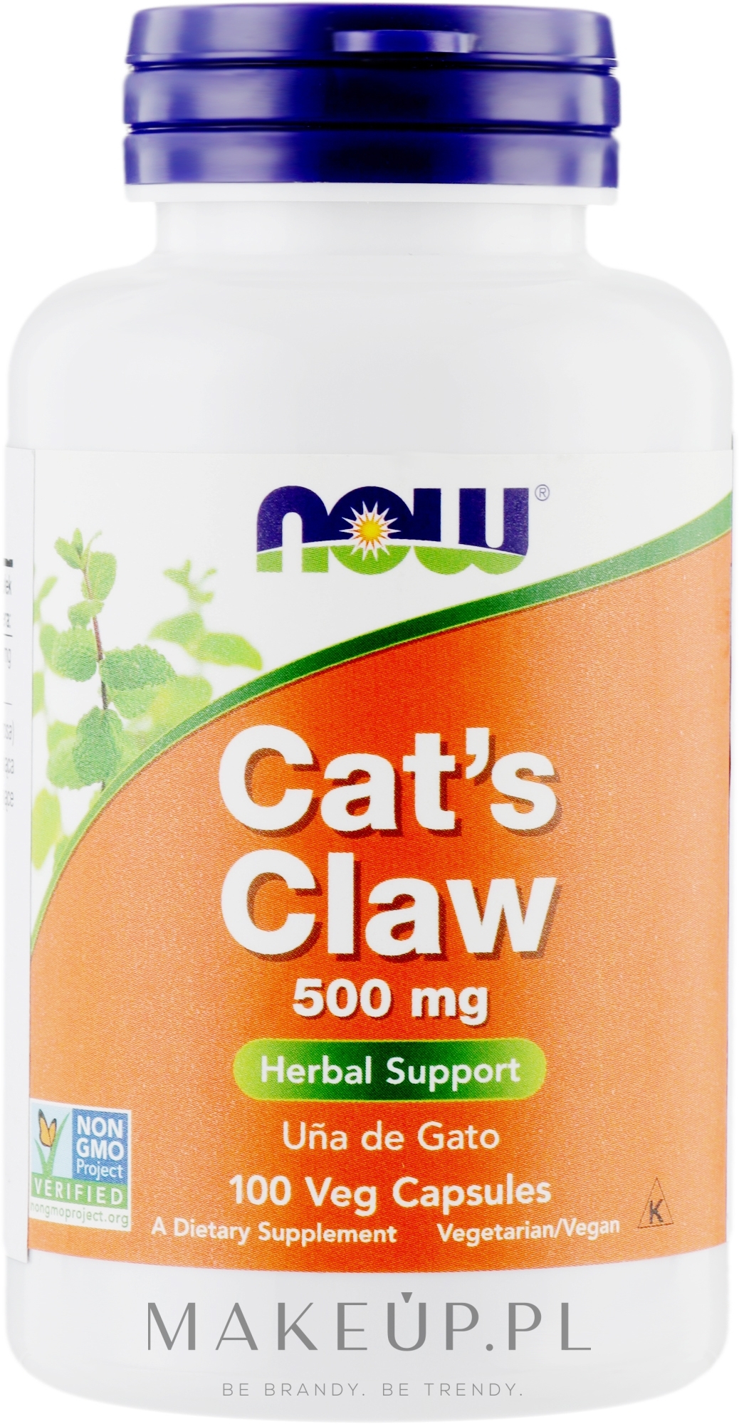 Wyciąg z kociego pazura na wsparcie układu immunologicznego - Now Foods Cats Claw — Zdjęcie 100 szt.