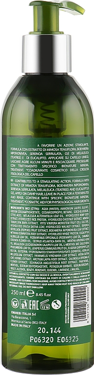 Szampon przyspieszający wzrost włosów z olejkiem z drzewa herbacianego - Emmebi Italia BioNatural Mineral Treatment Growth Factor Shampoo — Zdjęcie N4