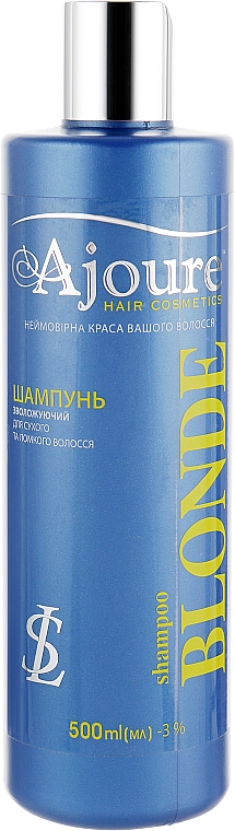 Szampon nawilżający do włosów suchych i łamliwych - Ajoure Blonde Shampoo — Zdjęcie N1