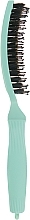 Szczotka do włosów, zielona - Olivia Garden Fingerbrush Combo Nineties Fizzy Mint — Zdjęcie N2