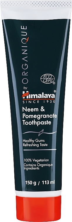 Bezglutenowa pasta do zębów z neem i granatem - Himalaya Herbals Botanique Toothpaste