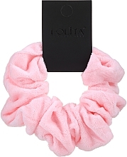 Aksamitna gumka do włosów, różowa XL - Lolita Accessories — Zdjęcie N1