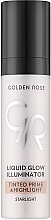 Baza i rozświetlacz do twarzy - Golden Rose Liquid Glow Illuminator Tinted Prime & Highlight — Zdjęcie N1
