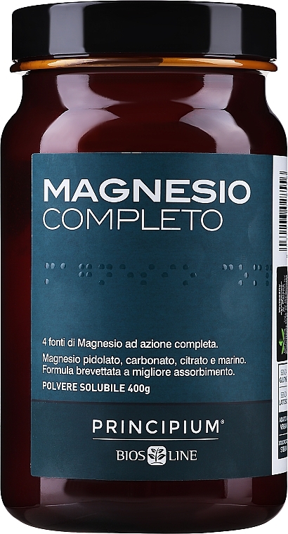 Suplement diety Magnez, proszek - BiosLine Principium Magnesio Completo — Zdjęcie N1