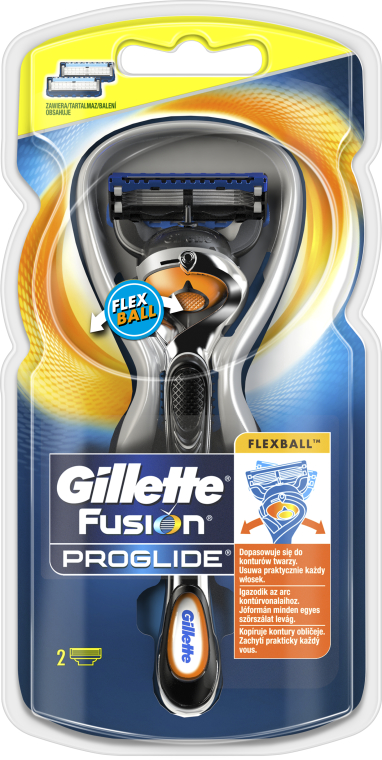 Maszynka do golenia + 2 wymienne wkłady - Gillette Fusion ProGlide