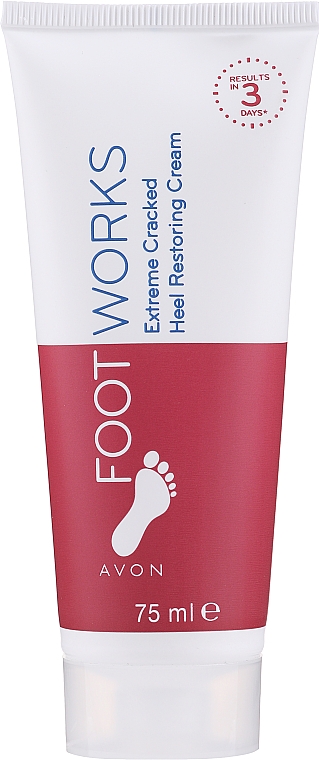 Intensywnie regenerujący 3-dniowy krem od pęknięć na piętach - Avon Foot Works Extreme Cracked Hil Restoring Cream — Zdjęcie N1