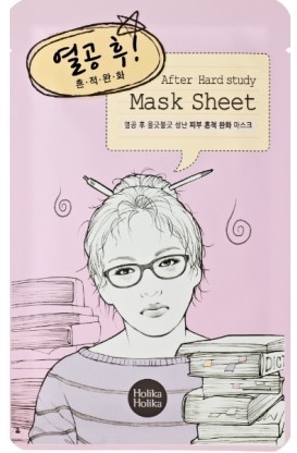 Maska na tkaninie Po ciężkiej nauce - Holika Holika After Mask Sheet Hard Study — Zdjęcie N1