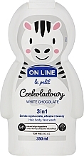 Kup Czekoladowy żel do mycia ciała, włosów i twarzy 3 w 1 - On Line Le Petit White Chocolate 3 In 1 Hair Body Face Wash