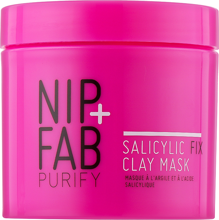 Maseczka do twarzy z glinką i kwasem salicylowym - NIP+FAB Salicylic Fix Clay Mask