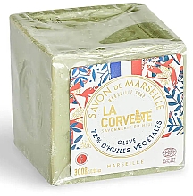 Tradycyjne mydło marsylskie - La Corvette Cube Olive 72% Soap Limited Edition — Zdjęcie N2