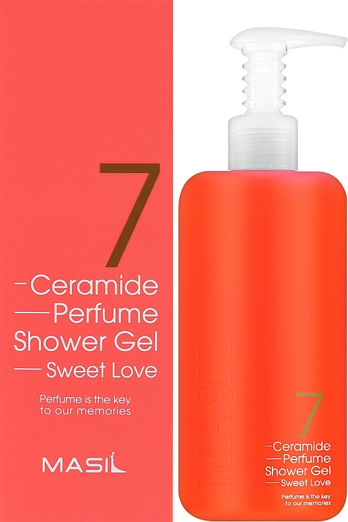 Żel pod prysznic o zapachu irysa - Masil 7 Ceramide Perfume Shower Gel Sweet Love — Zdjęcie N2