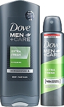 Zestaw - Dove Men+Care Extra Fresh (deo/150ml + sh/gel/400ml) — Zdjęcie N2