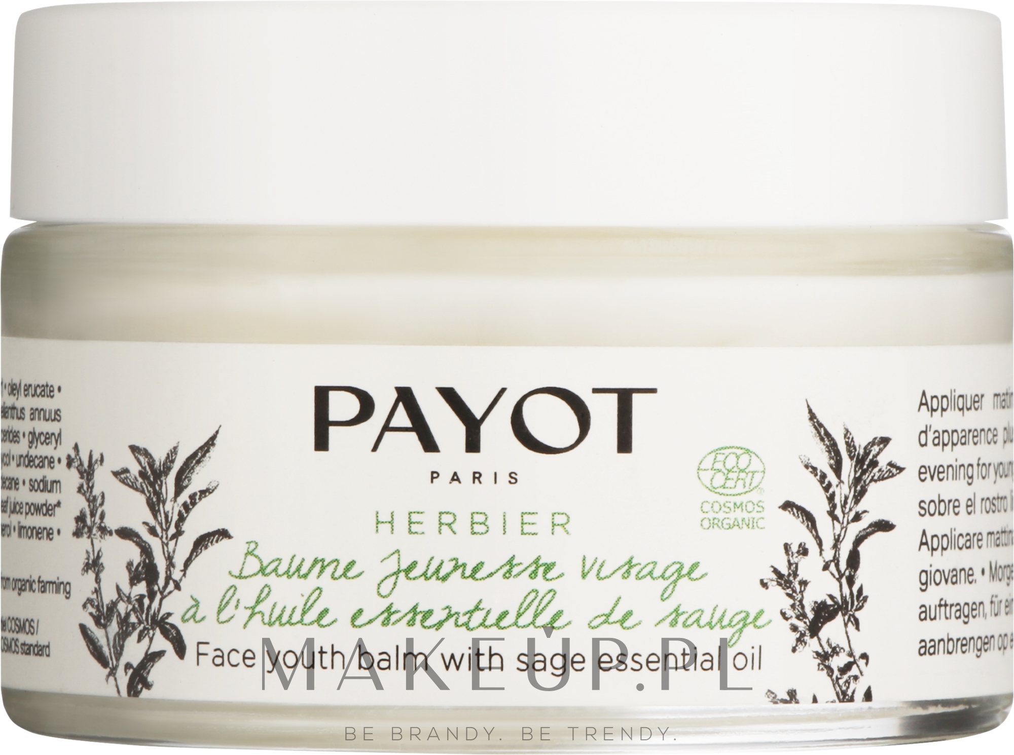Balsam do twarzy z szałwią i oliwą z oliwek - Payot Herbier Face Youth Balm — Zdjęcie 50 ml