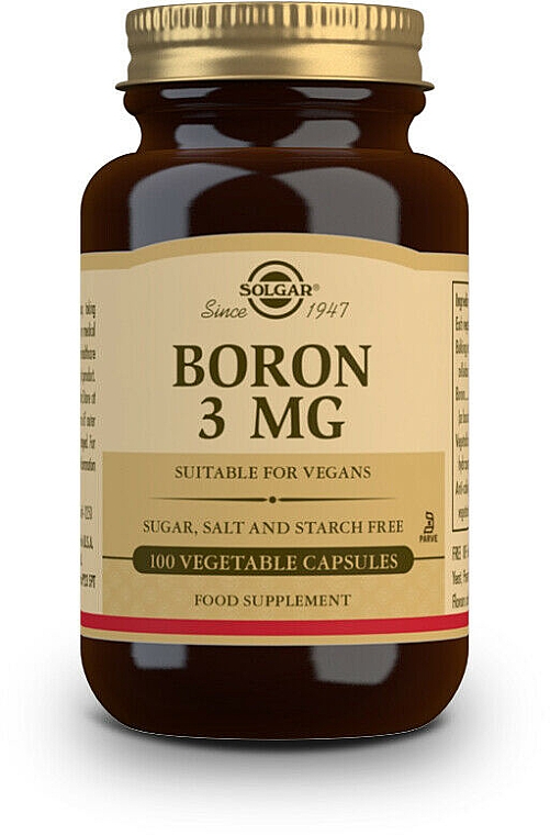 Suplement diety Bor - Solgar Boron 3 Mg — Zdjęcie N1