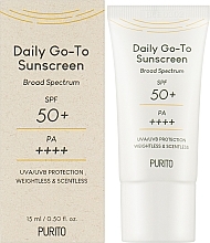 Przeciwsłoneczny krem do twarzy - Purito Daily Go-To Sunscreen Travel Size — Zdjęcie N2
