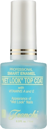 Preparat dający efekt mokrych paznokci - Frenchi Products Wet Look Top Coat — Zdjęcie N1