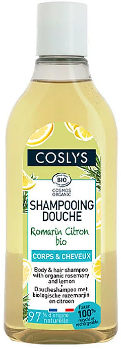 Organiczny szampon pod prysznic Rozmaryn i Cytryna - Coslys Shampooing Douche Romarin & Citron — Zdjęcie N1