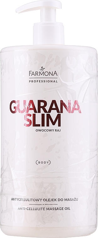 PRZECENA! Antycellulitowy olejek do masażu - Farmona Professional Guarana Slim Owocowy raj * — Zdjęcie N1