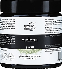 100% naturalna glinka zielona - Your Natural Side Natural Clays Glinka — Zdjęcie N1