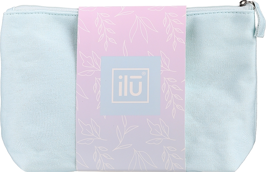 Kosmetyczka bawełniana, niebieska - Ilu Cotton Cosmetic Bag — Zdjęcie N2