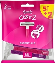 Jednorazowe maszynki 5 + 2 szt. - Wilkinson Sword Extra 2 Essentials Beauty — Zdjęcie N1