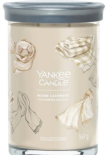 Świeca zapachowa w szkle Warm Cashmere, 2 knoty - Yankee Candle Singnature — Zdjęcie N1