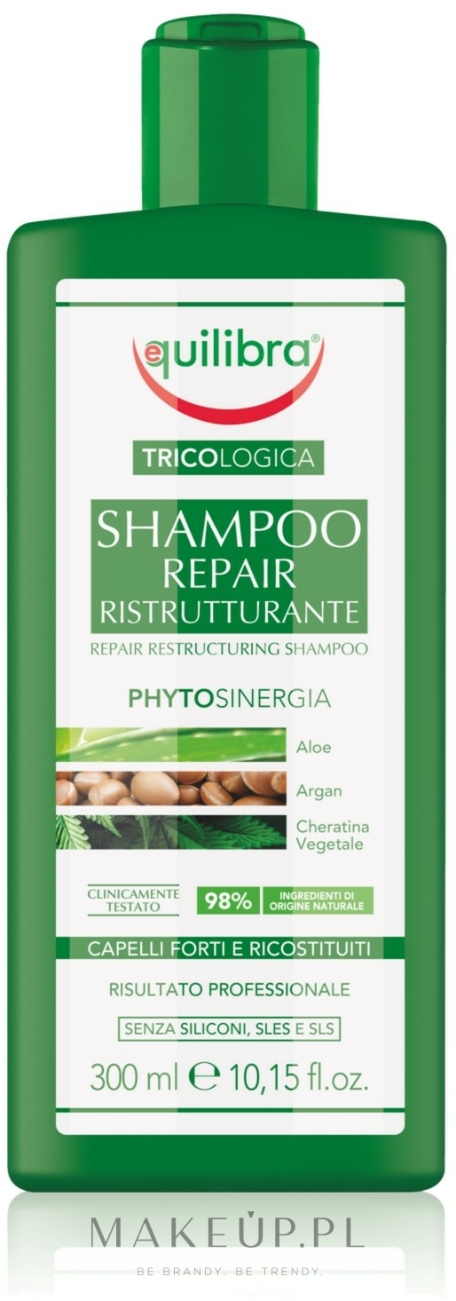 Naprawczy szampon do włosów - Equilibra Tricologica Repair Restructuring Shampoo — Zdjęcie 300 ml