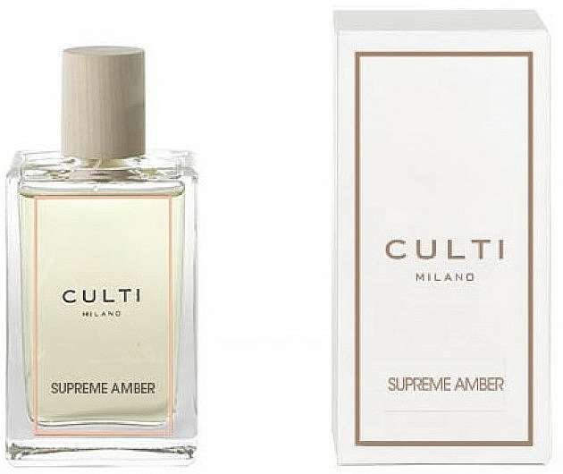 Perfumowany spray do wnętrz - Culti Milano Room Spray Supreme Amber — Zdjęcie N1