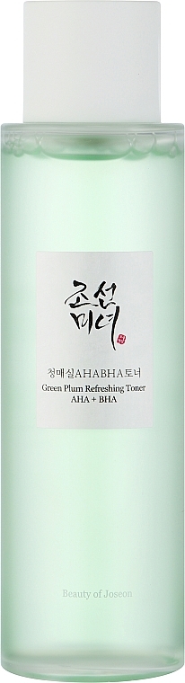 Kwasowy tonik do twarzy - Beauty of Joseon Green Plum Refreshing Toner AHA + BHA