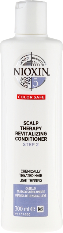 Odżywka do skóry głowy i lekko przerzedzających się włosów po zabiegach chemicznych - Nioxin System 5 Color Safe Scalp Therapy Revitalising Conditioner Step 2 — Zdjęcie N1