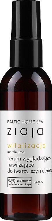 Wygładzająco-nawilżające serum do twarzy, szyi i dekoltu - Ziaja Baltic Home Spa Witalizacja — Zdjęcie N1
