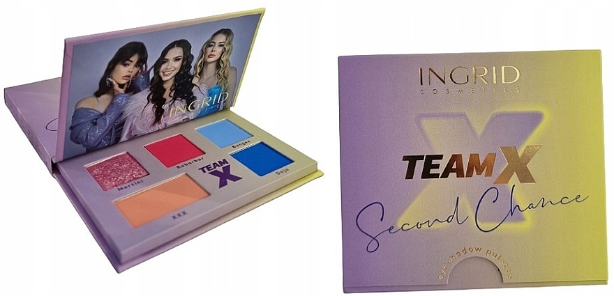 Paleta cieni do powiek - Ingrid Cosmetics Team X Second Chance Eyeshadow Palette — Zdjęcie N2