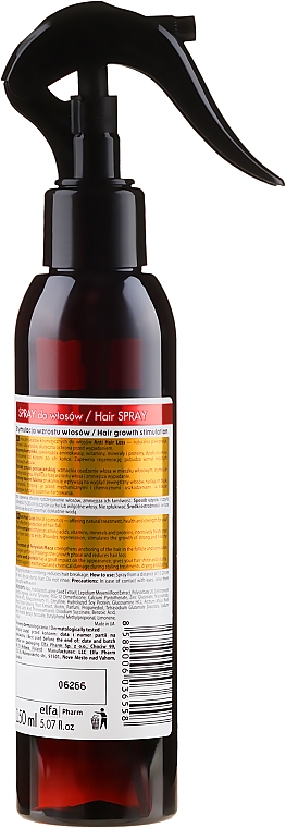 Spray stymulujący wzrost włosów osłabionych i z tendencją do wypadania - Dr Sante Anti Hair Loss Spray — Zdjęcie N4