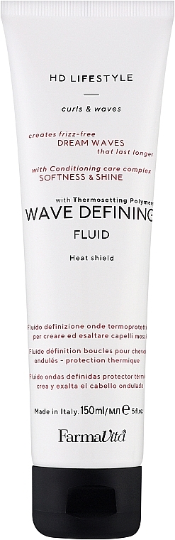 Fluid do modelowania i utrwalania włosów kręconych - Farmavita HD Lifestyle Wave Defining Fluid — Zdjęcie N1