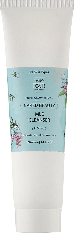 Lamelarny środek czyszczący do twarzy - EZR Clean Beauty Naked Beauty MLE Cleanser — Zdjęcie N1