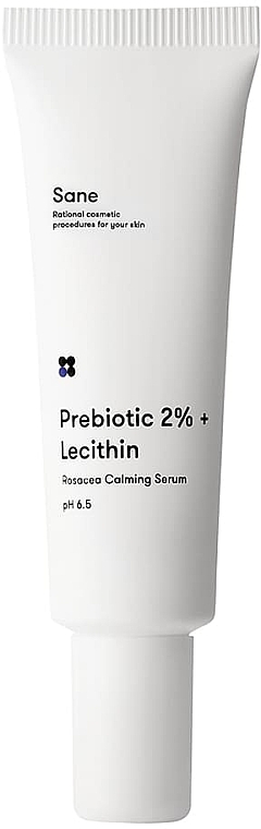 Łagodzące serum wzmacniające do twarzy - Sane Prebiotic 2% + Lecithin Rosacea Calming Serum pH 6.5 — Zdjęcie N2