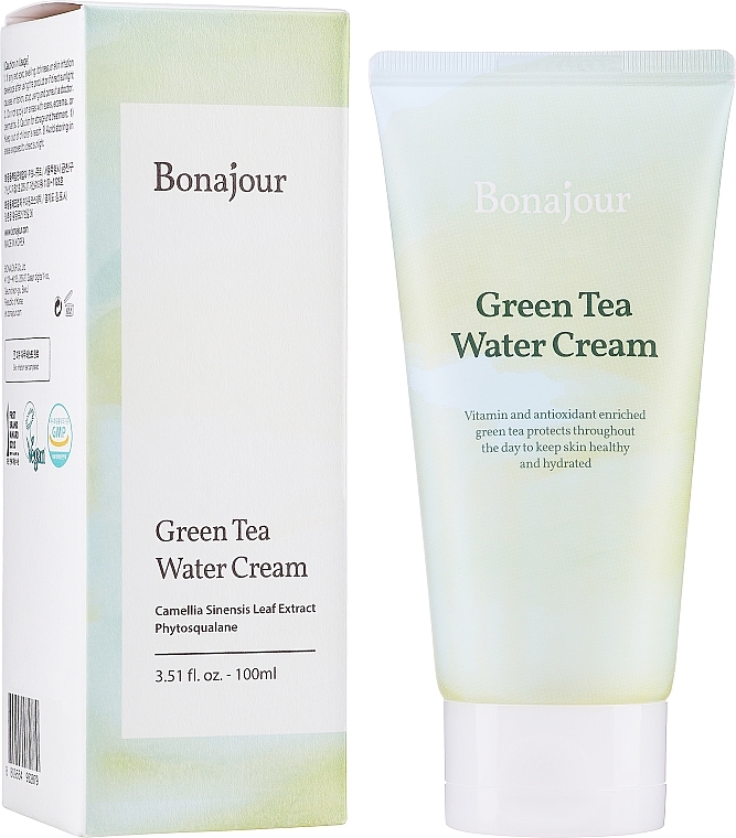 Krem do twarzy z zieloną herbatą - Bonajour Green Tea Water Cream — Zdjęcie N1