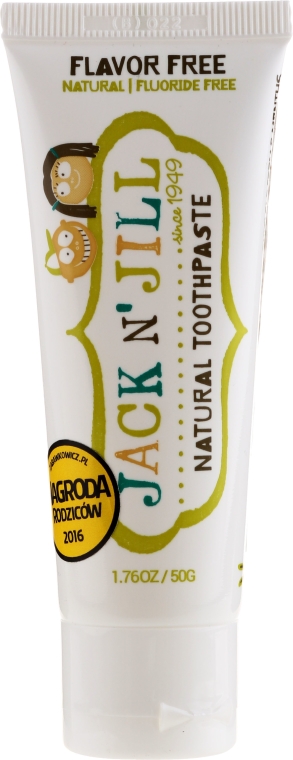 Naturalna pasta bezsmakowa do zębów dla dzieci - Jack N' Jill Toothpaste Flavor Free — Zdjęcie N1