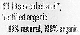 Olejek eteryczny Werbena egzotyczna - Wooden Spoon May Chang Essential Oil — Zdjęcie N2